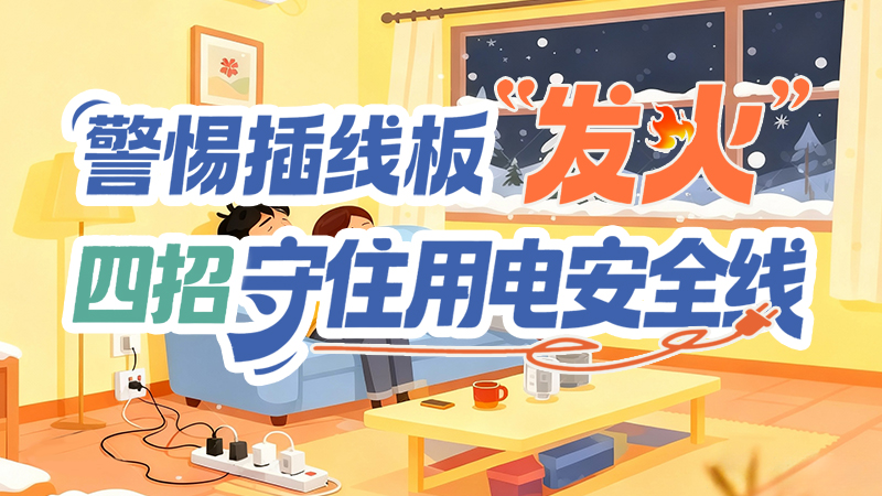 長(zhǎng)圖|警惕插線(xiàn)板“發(fā)火”！四招守住用電安全線(xiàn)